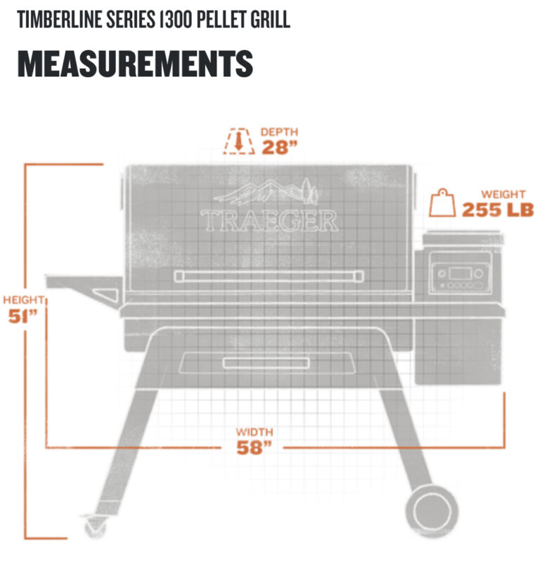 Traeger Timberline 1300 Measurements